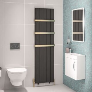 Eastbrook Mersey Aluminium Designer Radiator - Matt Anthracite - Image 9