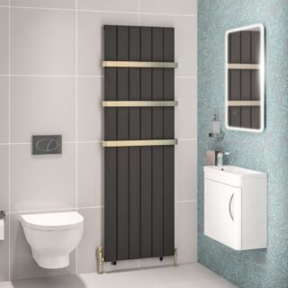 Eastbrook Mersey Aluminium Designer Radiator - Matt Anthracite - Image 10