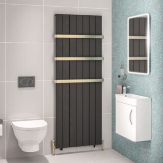 Eastbrook Mersey Aluminium Designer Radiator - Matt Anthracite - Image 11