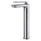 Flova Allore Tall Basin Mixer Tap With Clicker Waste Set - Diamond Chrome
