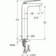 Flova Allore Tall Basin Mixer Tap With Clicker Waste Set - Diamond Chrome - Image 2