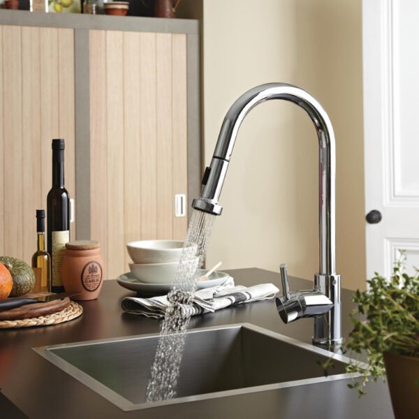 Bristan Apricot Monobloc Sink Mixer Tap With Pull Out Spray Chrome - Image 4