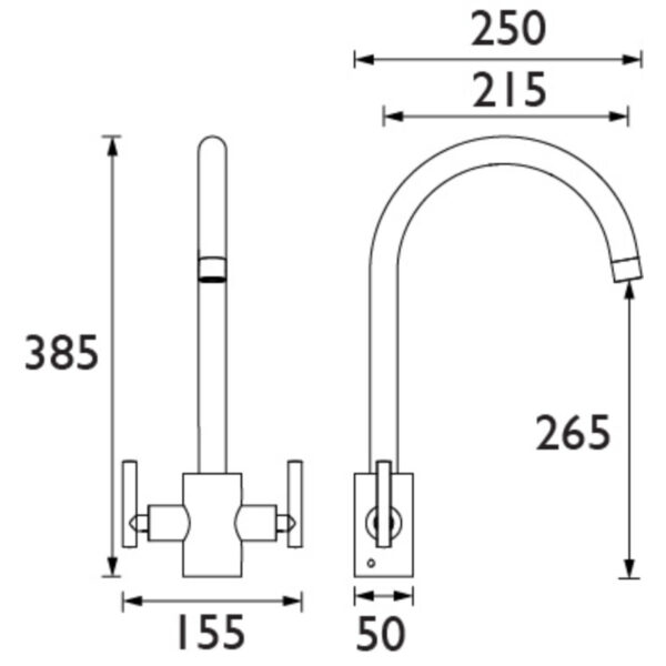 Bristan Artisan Easyfit Mono Sink Mixer Tap - Image 2