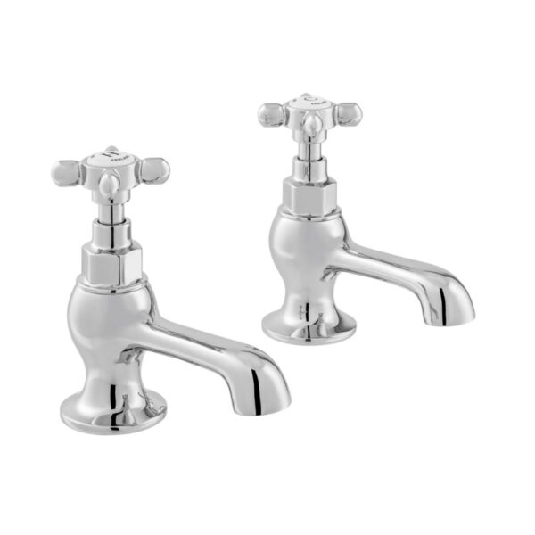 Booth and Co Axbridge Crosshead Basin Pillar Taps