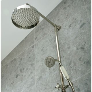 Booth and Co Axbridge 3 Outlet Exposed Thermostatic Shower Column With Bath Spout - Image 3