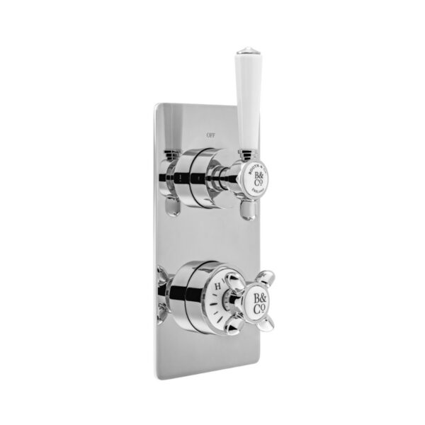 Booth and Co Axbridge 2 Outlet, 2 Handle Thermostatic Concealed Shower Valve