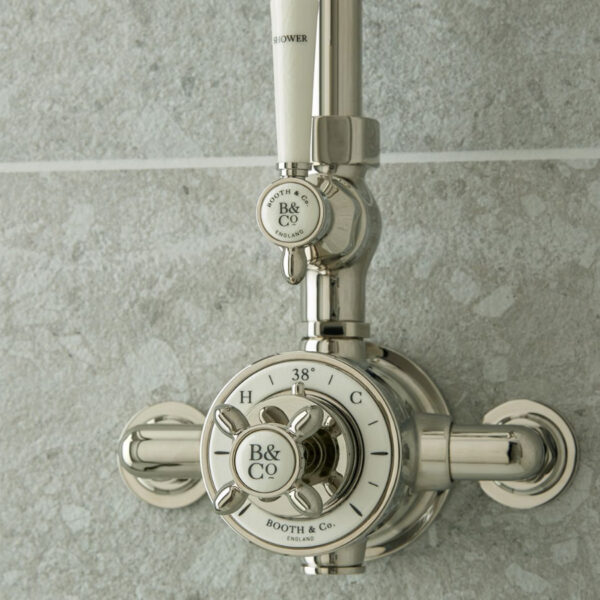 Booth and Co Axbridge 2 Outlet Exposed Thermostatic Shower Column - Image 3