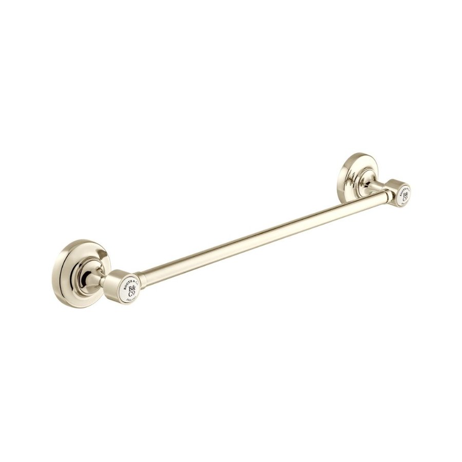 Booth and Co Axbridge Towel Rail – 450mm Wide - Bright Nickel