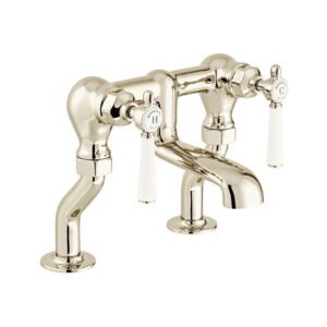Booth and Co Axbridge Lever Bath Filler Tap - Bright Nickel