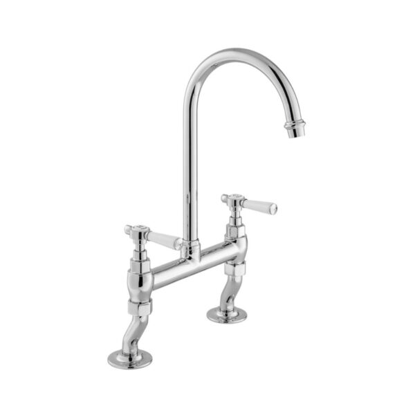 Booth and Co Axbridge Lever Bridge Kitchen Mixer Tap