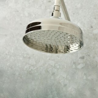 Booth and Co Axbridge Round Shower Head And Arm - 200mm - Image 4