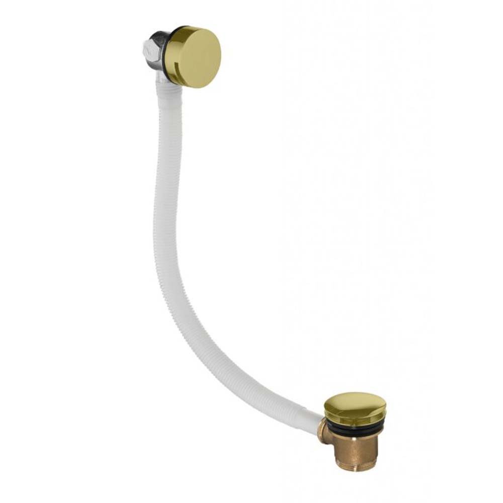 Flova Overflow Bath Filler With Clicker Waste - Brushed Gold