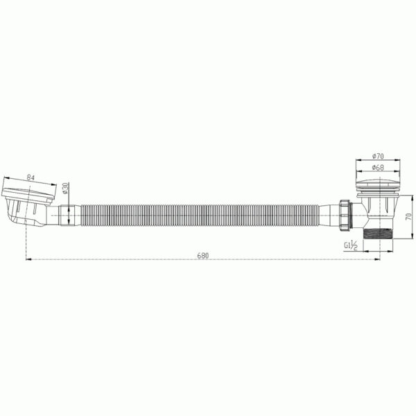 Flova Bath Clicker Waste With Overflow - Image 2