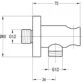 Flova Wall Outlet Elbow With Handset Holder - Image 2