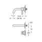 Flova Levo 2-Hole Concealed Basin Mixer Tap Finishing set - Image 2
