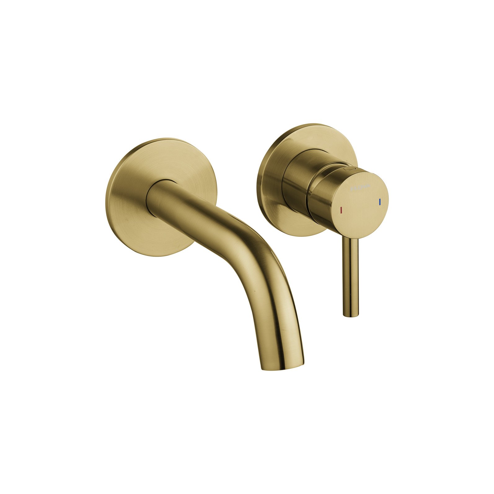 Flova Levo 2-Hole Concealed Basin Mixer Tap Finishing set - Brushed Brass