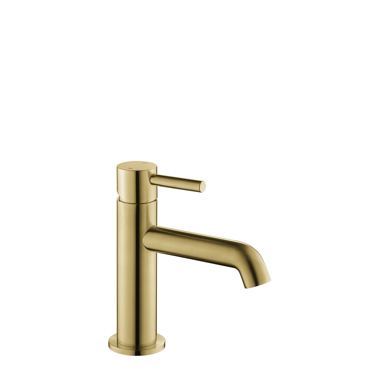 Flova Levo Mono Basin Mixer Tap - Brushed Brass
