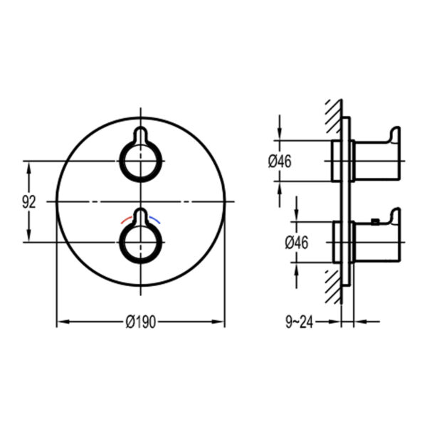 Flova Moonlight Round Smartbox Finishing Set - Image 2