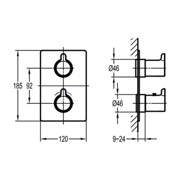 Flova Moonlight Square Smartbox Finishing Set - Image 2