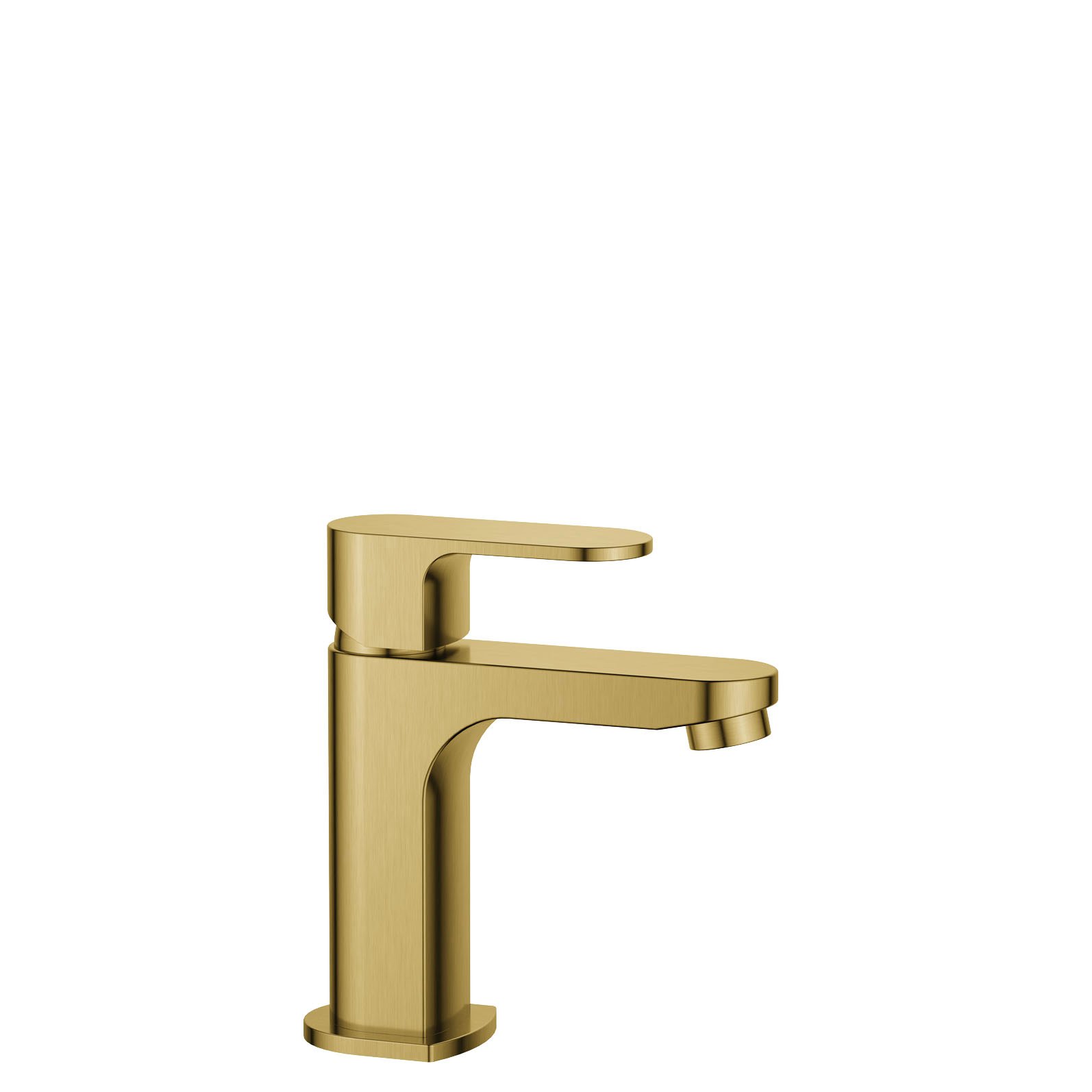 Flova Smart Mono Basin Mixer Tap - Brushed Brass
