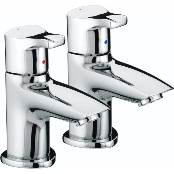 Bristan Capri Basin Pillar Taps - Chrome