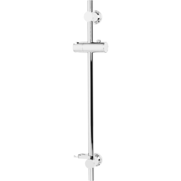 Bristan Casino Riser Rail With Adjustable Position Bracket - Chrome