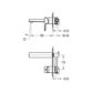 Flova Dekka 2-Hole Concealed Basin Mixer Tap Finishing Set - Diamond Chrome - Image 2