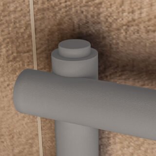 Eastbrook Round Vent Cap Pair For Towel Rails - Image 3