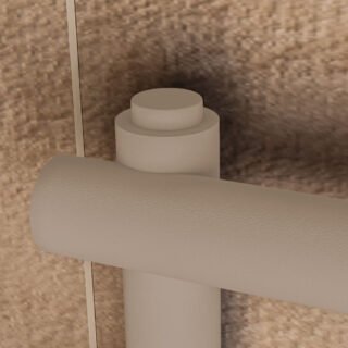 Eastbrook Round Vent Cap Pair For Towel Rails - Image 4