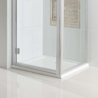 Eastbrook Volente Square Shower Tray - White - Image 2
