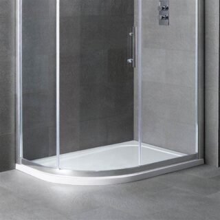 Eastbrook Volente Offset Quadrant Shower Tray - White - Image 2