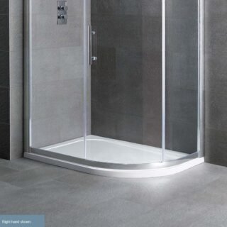 Eastbrook Volente Offset Quadrant Shower Tray - White - Image 3