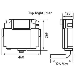 Eastbrook Vantage Concealed Cistern With Chrome Push Button - Image 2