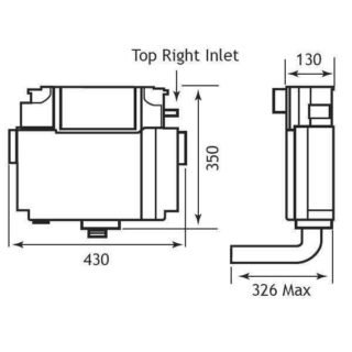 Eastbrook Vantage Concealed Cistern With Chrome Push Button And Jacket - Image 2