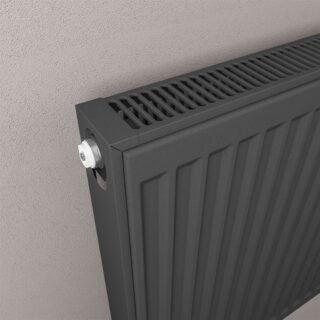 Eastbrook Type 11 Compact Single Panel Radiator - Matt Anthracite - Image 10