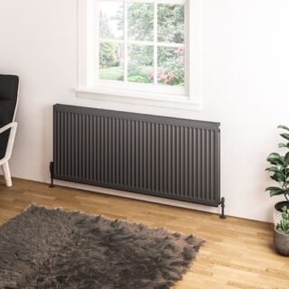Eastbrook Type 11 Compact Single Panel Radiator - Matt Anthracite - Image 7
