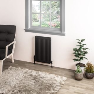 Eastbrook Type 11 Compact Single Panel Radiator - Matt Black - Image 2