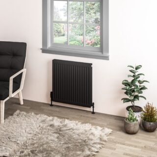 Eastbrook Type 11 Compact Single Panel Radiator - Matt Black - Image 3
