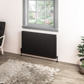 Eastbrook Type 11 Compact Single Panel Radiator - Matt Black - Image 5
