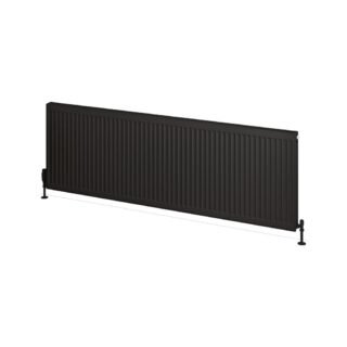 Eastbrook Type 21 Compact Single Panel Radiator - Matt Black - Image 9