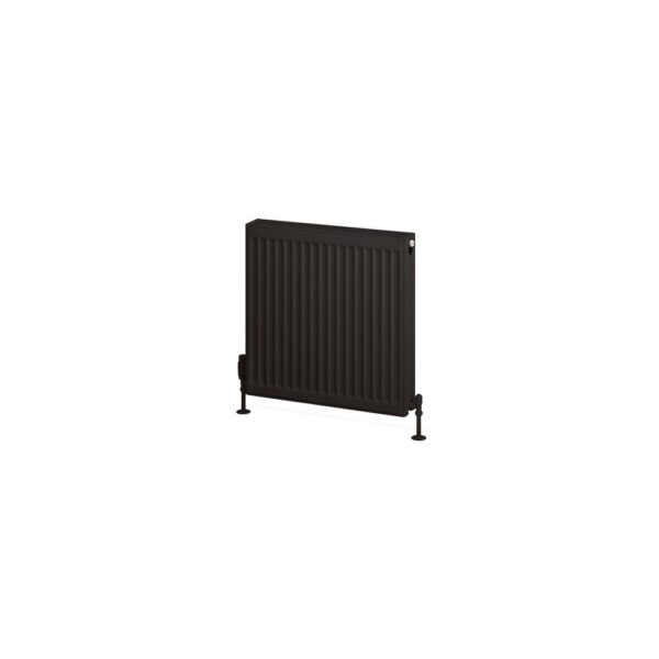 Eastbrook Type 22 Compact Single Panel Radiator - Matt Black - Image 3