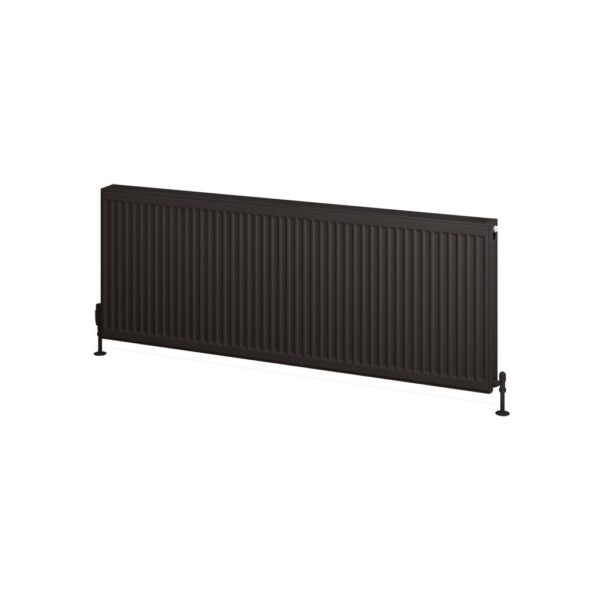 Eastbrook Type 22 Compact Single Panel Radiator - Matt Black - Image 8