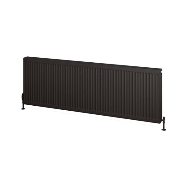 Eastbrook Type 22 Compact Single Panel Radiator - Matt Black - Image 9