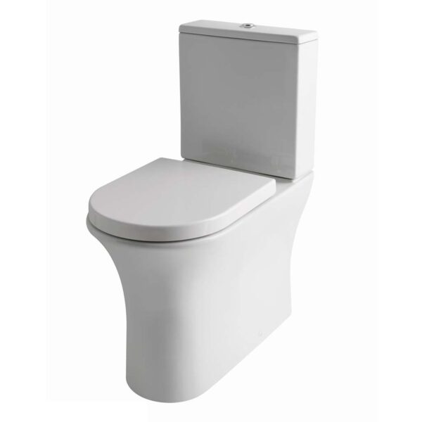 Eastbrook Northall Back To Wall Close Coupled Toilet With Cistern And Soft Close Seat - White