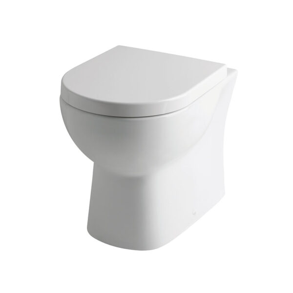 Eastbrook Farringdon Back To Wall Toilet With Soft Close Seat - White