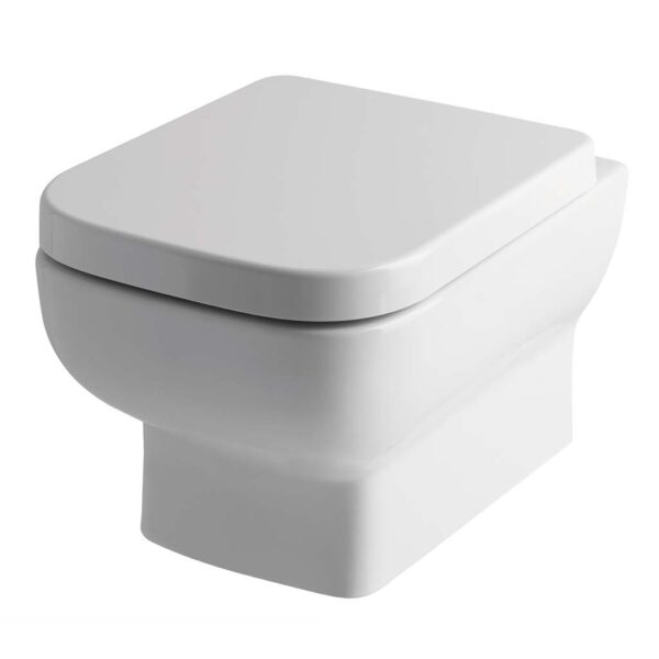 Eastbrook Bijou Wall Hung Toilet With Soft Close Seat - White