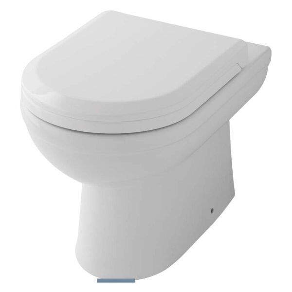 Eastbrook Dura Rimless Back To Wall Toilet With Soft Close Seat - White