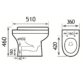 Eastbrook Kenley Comfort Height Back To Wall Toilet With Soft Close Seat - White - Image 2