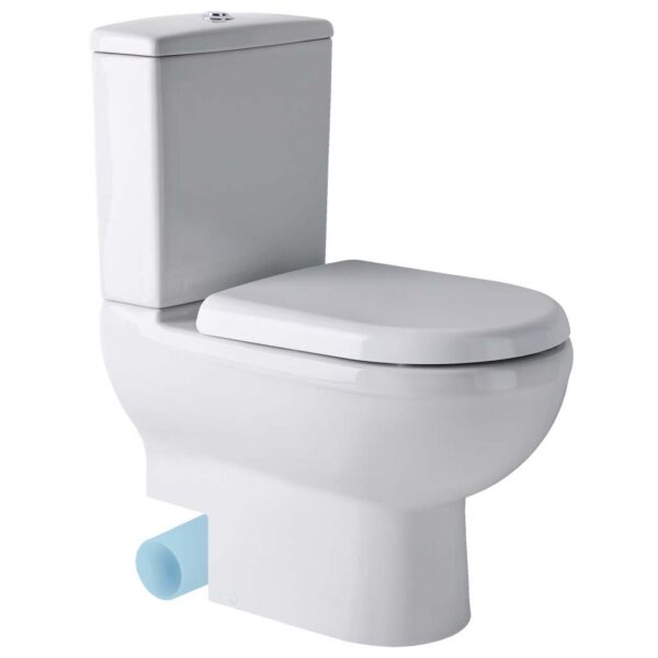 Eastbrook Dura Eco Vortex Back To Wall Close Coupled Toilet With Cistern And Soft Close Seat