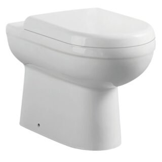 Eastbrook Dura Eco Vortex Back To Wall Toilet With Soft Close Seat - White - Image 2